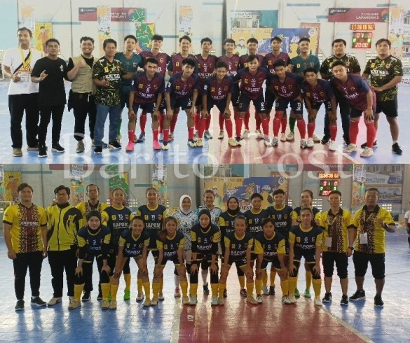 Di POMNas XVIII 2023 Cabor Futsal, TIM Putra Kalsel Menang, Putri Kalah