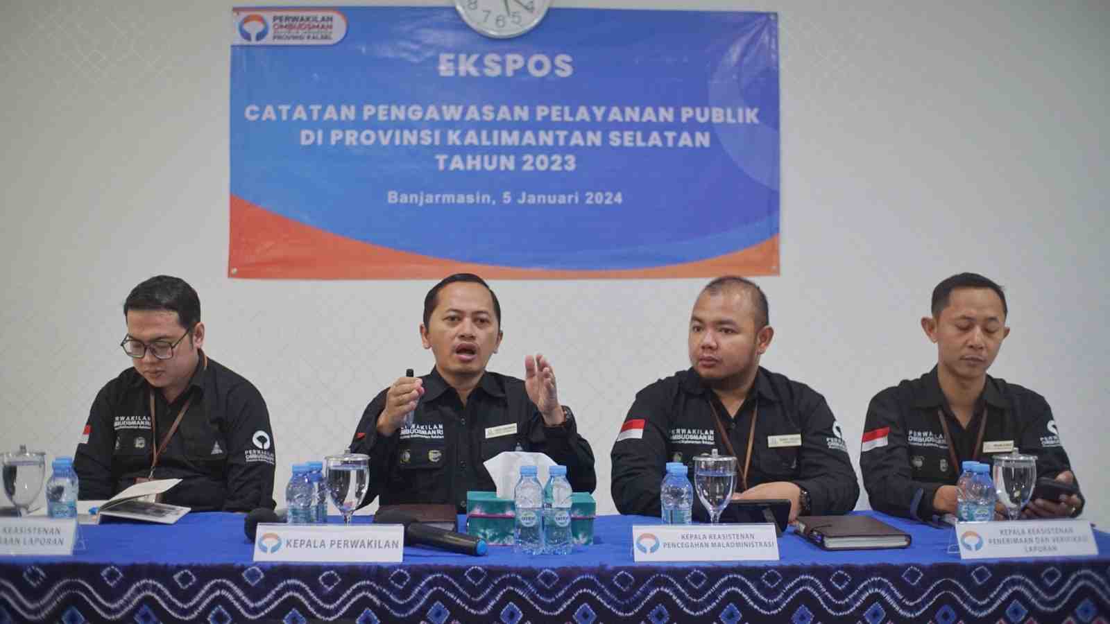 Ini Catatan Ombudsman Terhadap Pengawasan Pelayanan Publik di Provinsi Kalsel Tahun 2023