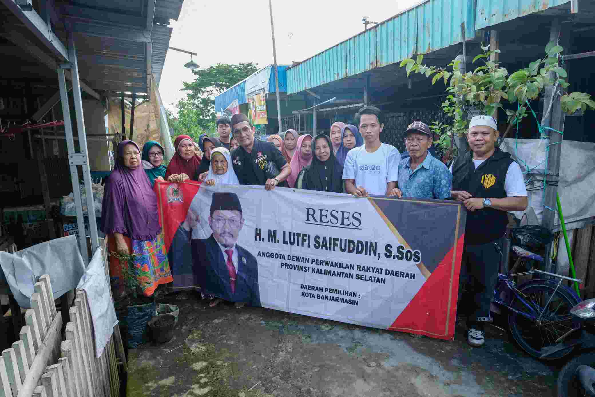 Reses di Banjarmasin, Lutfi Saifuddin Silaturahmi dan Serap Aspirasi Warga