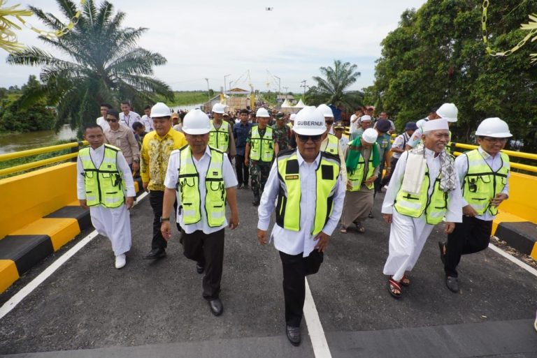 Usai Resmikan Jembatan Paman Birin,  Terus Akan Lanjut Perbaiki Jalan Akses Martapura ke Batola