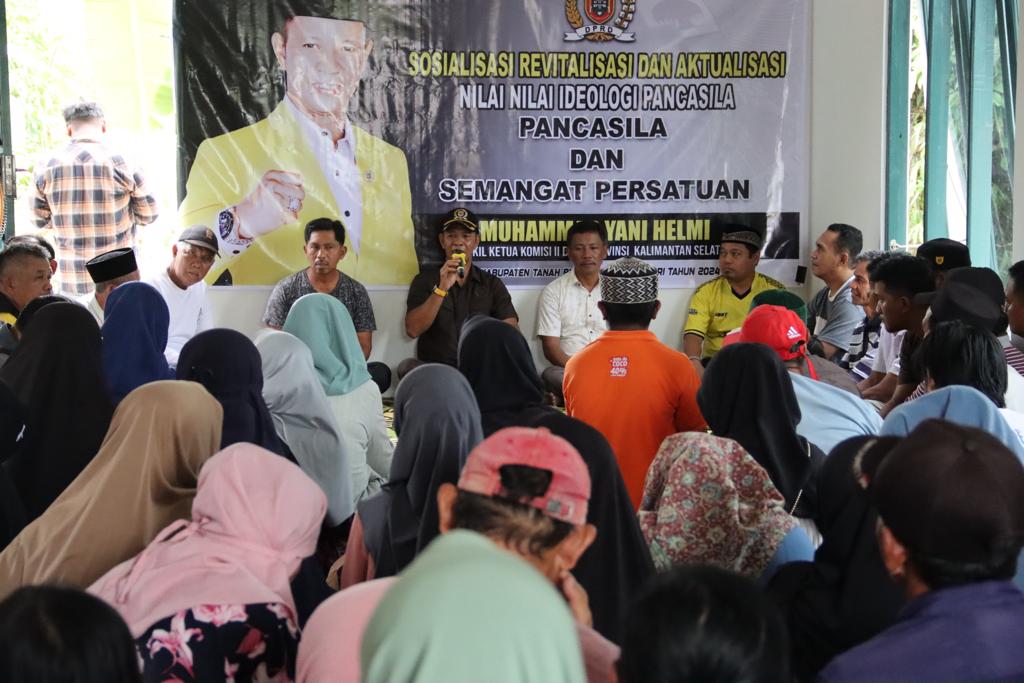 Sosialisasi Nilai-Nilai Pancasila, Paman Yani Bangkitkan Semangat Persatuan Warga Desa Gunung Besar