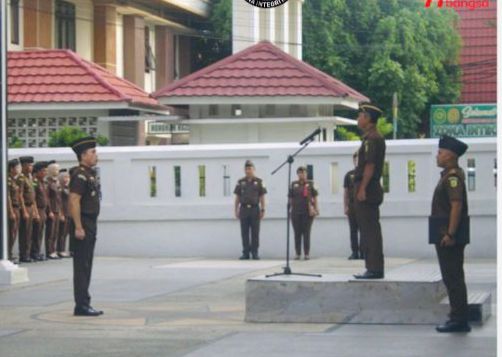 Kejati Kalsel Gelar Apel HUT Persaja Ke 73, Wakajati Sampaikan Sejarah Berdirinya Persatuan Insan Adhyaksa