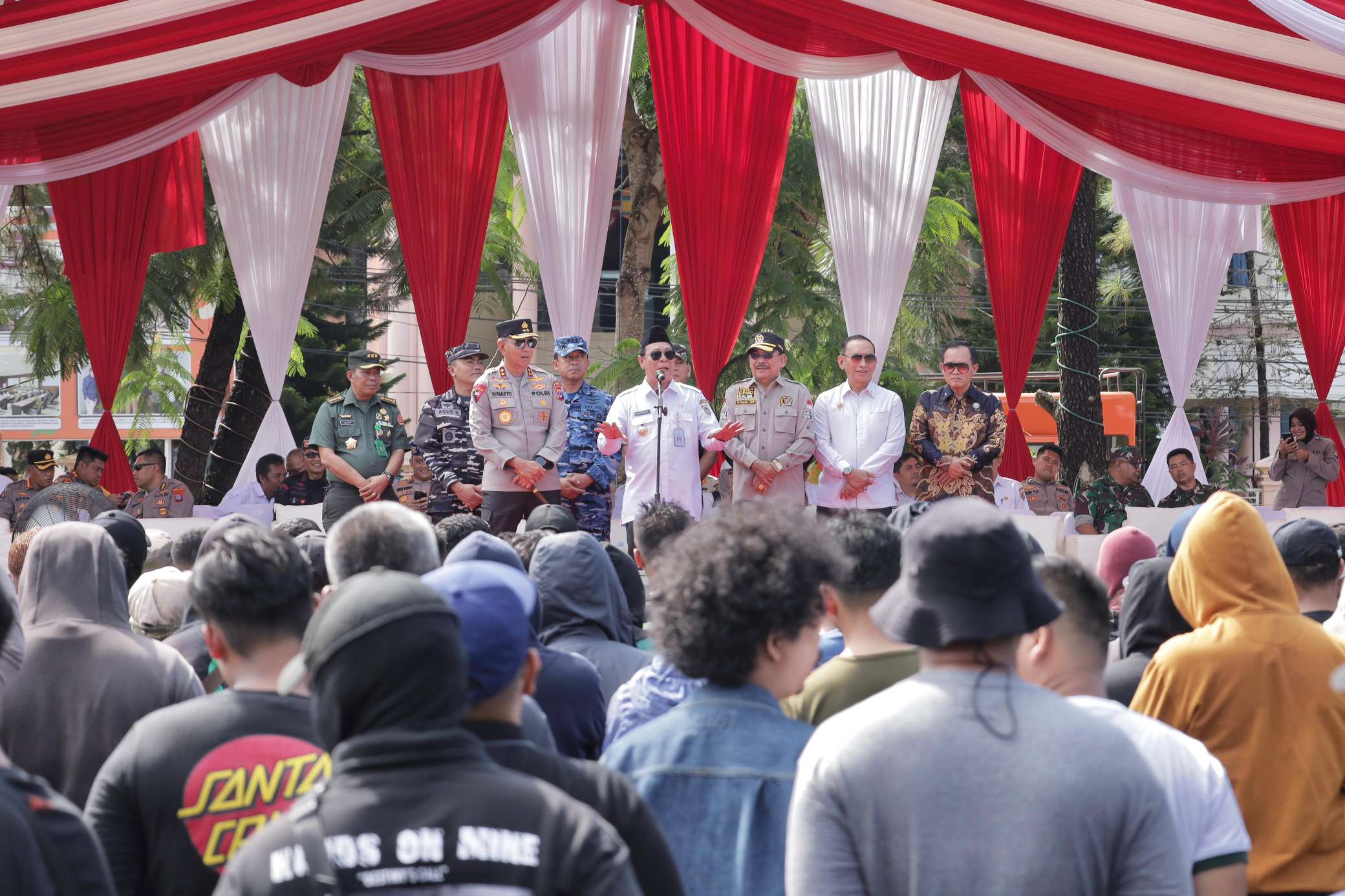 Simulasi Sispamkota, Supian HK Imbau Kondusifitas Pemilu yang Aman Jelang Pilkada 2024, Paman Birin: Rasakan Seperti Sebuah Kegembiraan